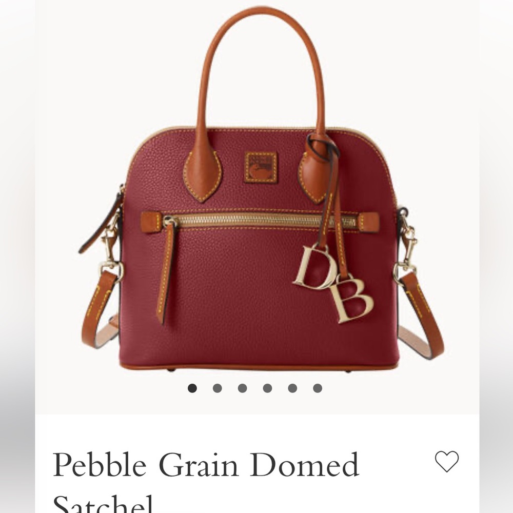 Dooney Bourke Domed Satchel Wine